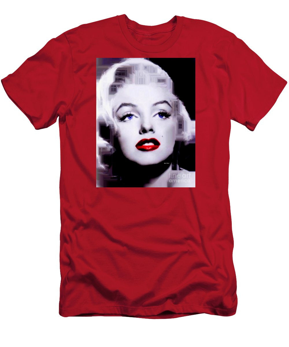 Men's T-Shirt (Slim Fit) - Marilyn Monroe In Black And White. Pop Art