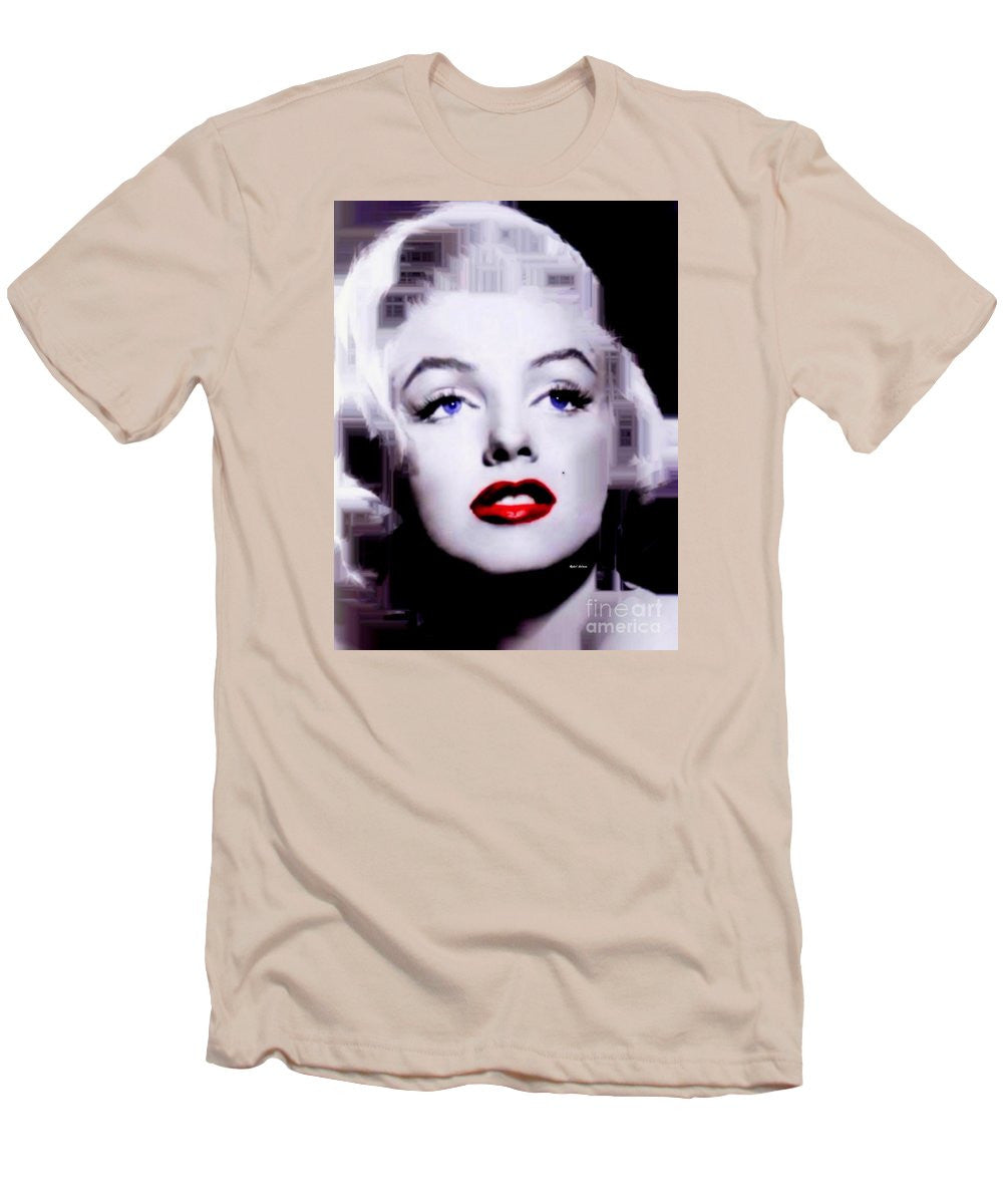 Men's T-Shirt (Slim Fit) - Marilyn Monroe In Black And White. Pop Art