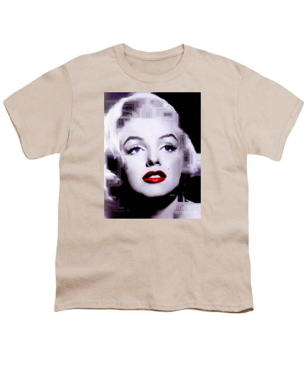 Youth T-Shirt - Marilyn Monroe In Black And White. Pop Art