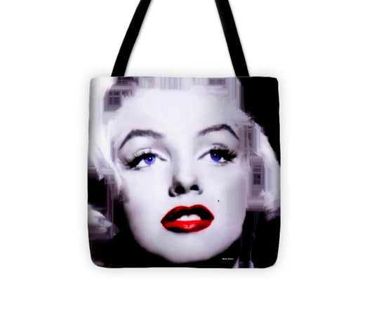 Tote Bag - Marilyn Monroe In Black And White. Pop Art