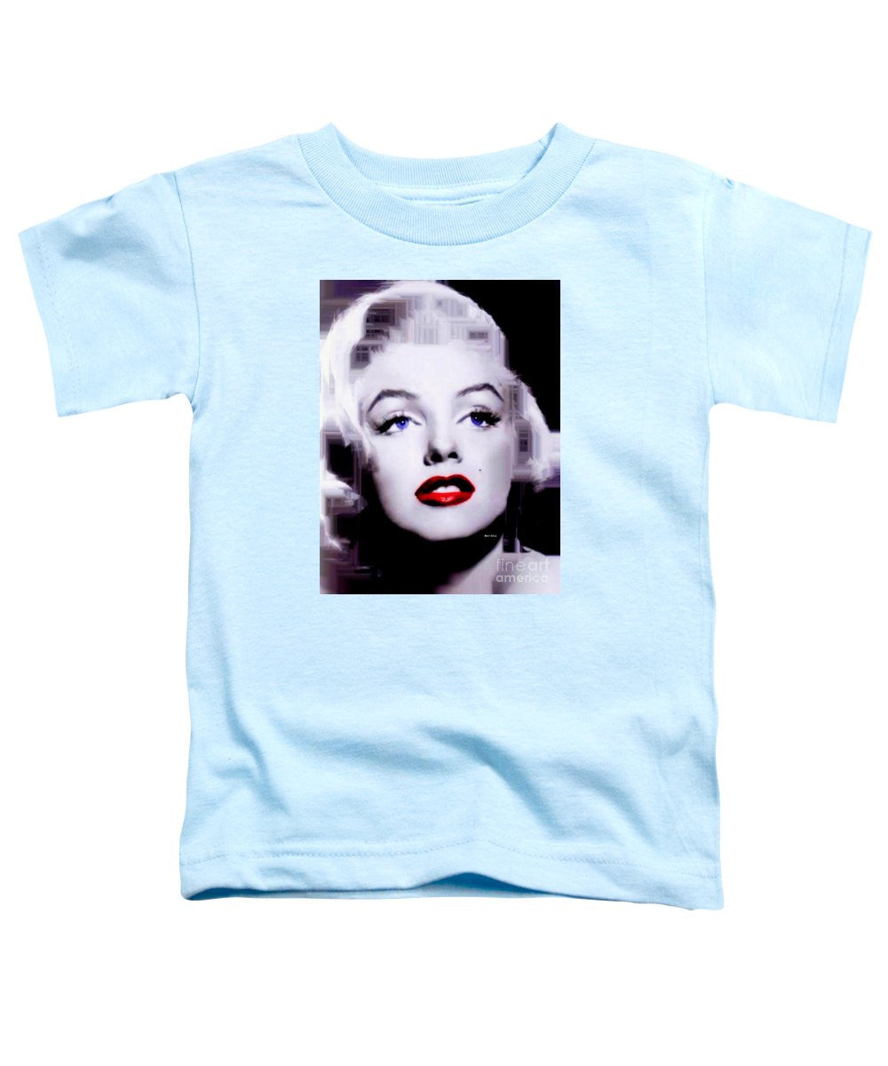 T-shirt pour tout-petits - Marilyn Monroe en noir et blanc. Pop Art