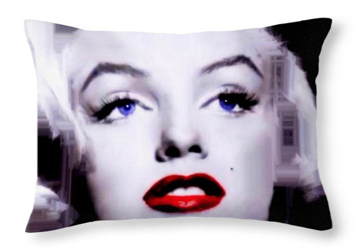 Coussin décoratif - Marilyn Monroe en noir et blanc. Pop Art