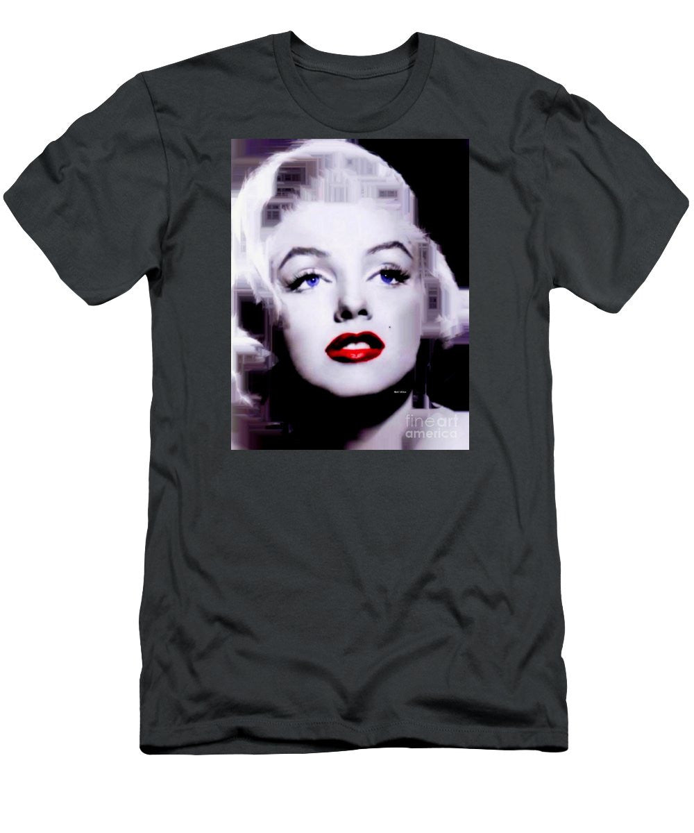 Men's T-Shirt (Slim Fit) - Marilyn Monroe In Black And White. Pop Art