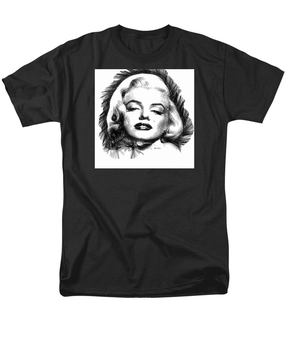 Men's T-Shirt  (Regular Fit) - Marilyn Monroe Sketch In Black And White 2