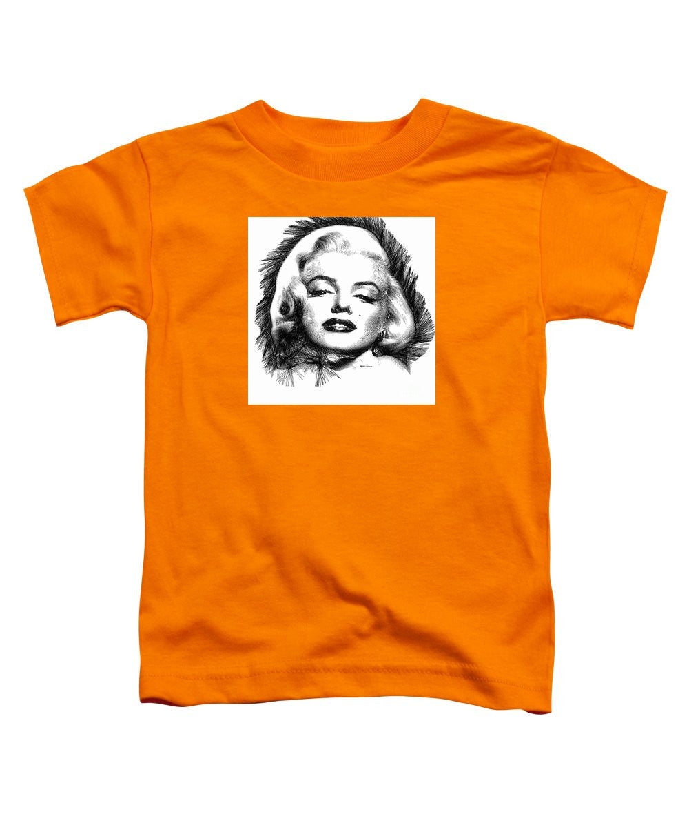 Toddler T-Shirt - Marilyn Monroe Sketch In Black And White 2