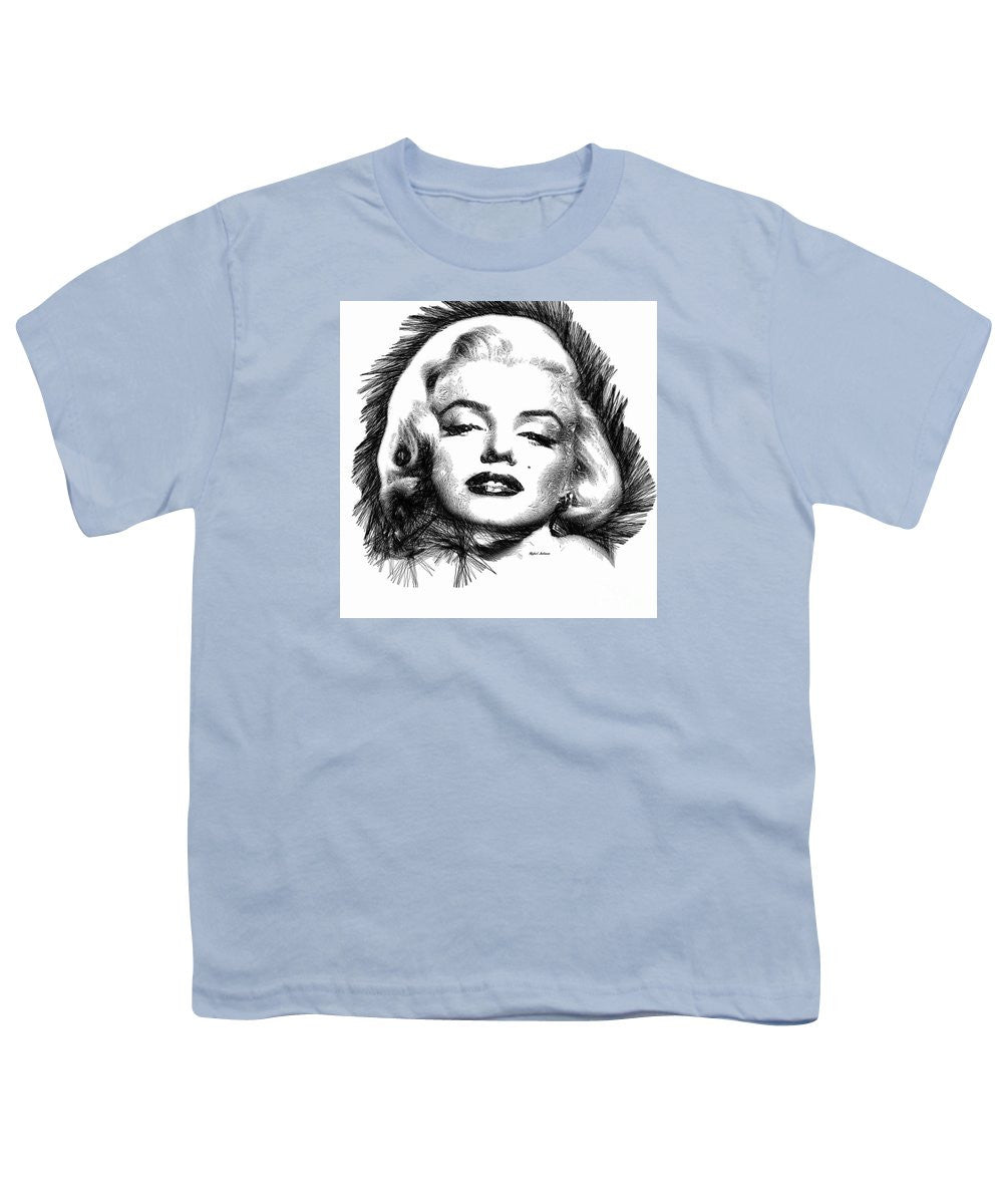 Youth T-Shirt - Marilyn Monroe Sketch In Black And White 2