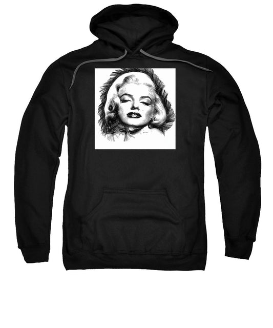 Sweat-shirt - Marilyn Monroe Sketch en noir et blanc 2