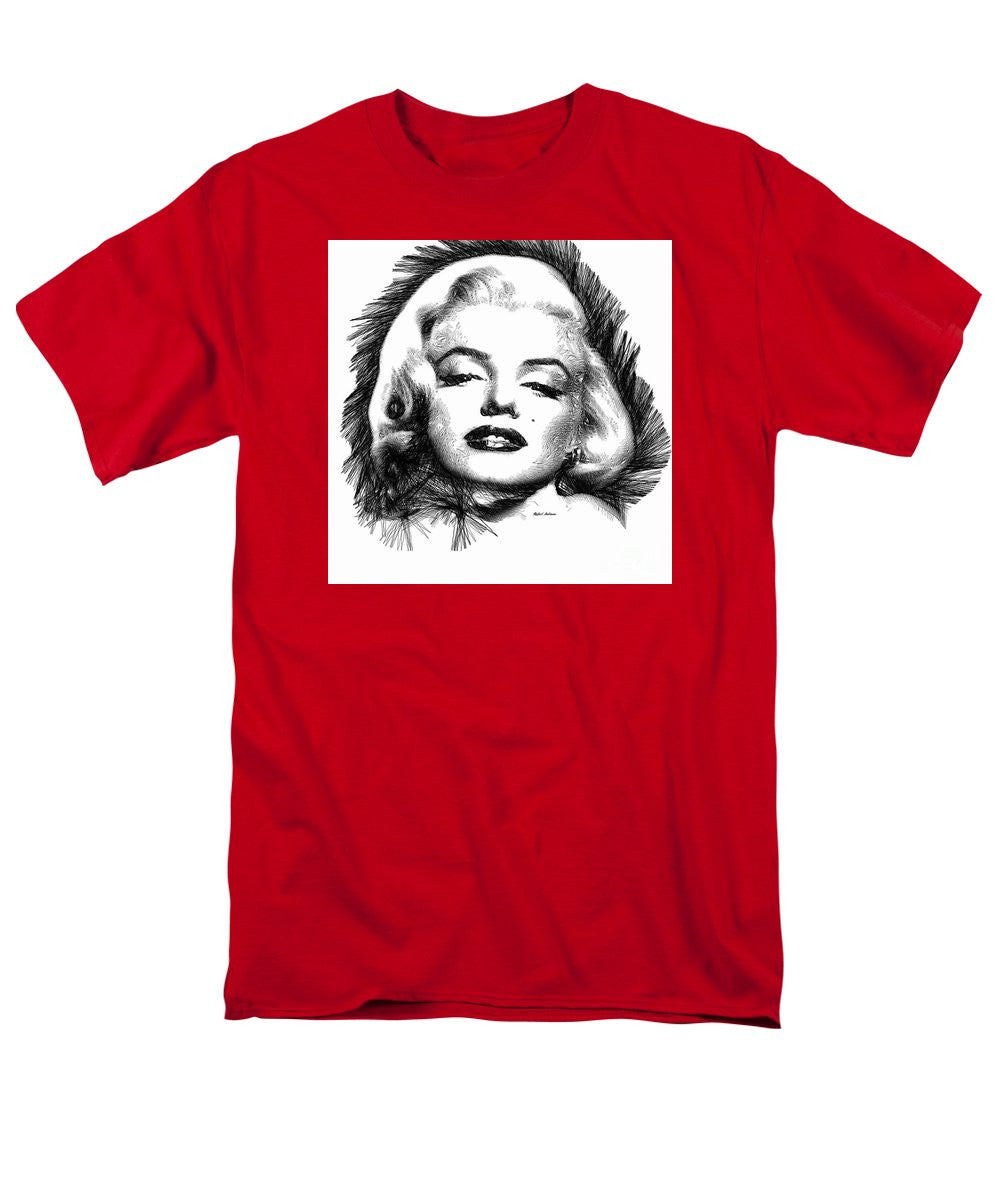 Men's T-Shirt  (Regular Fit) - Marilyn Monroe Sketch In Black And White 2
