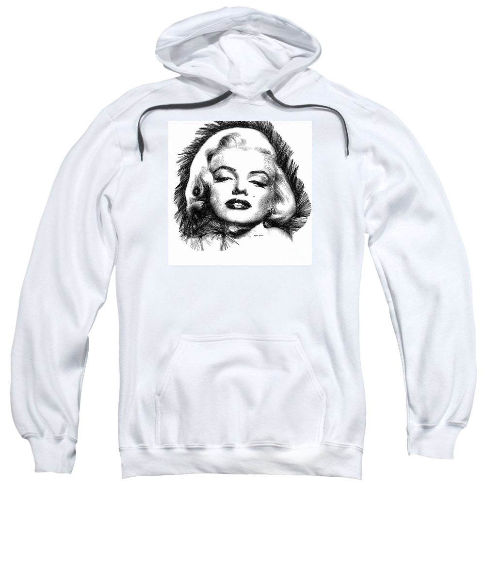 Sweat-shirt - Marilyn Monroe Sketch en noir et blanc 2