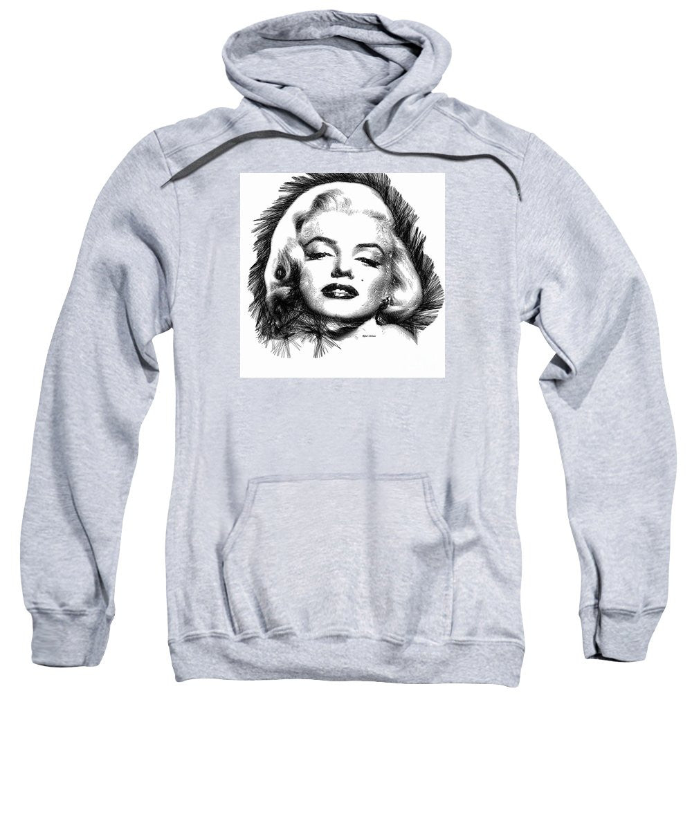 Sweat-shirt - Marilyn Monroe Sketch en noir et blanc 2