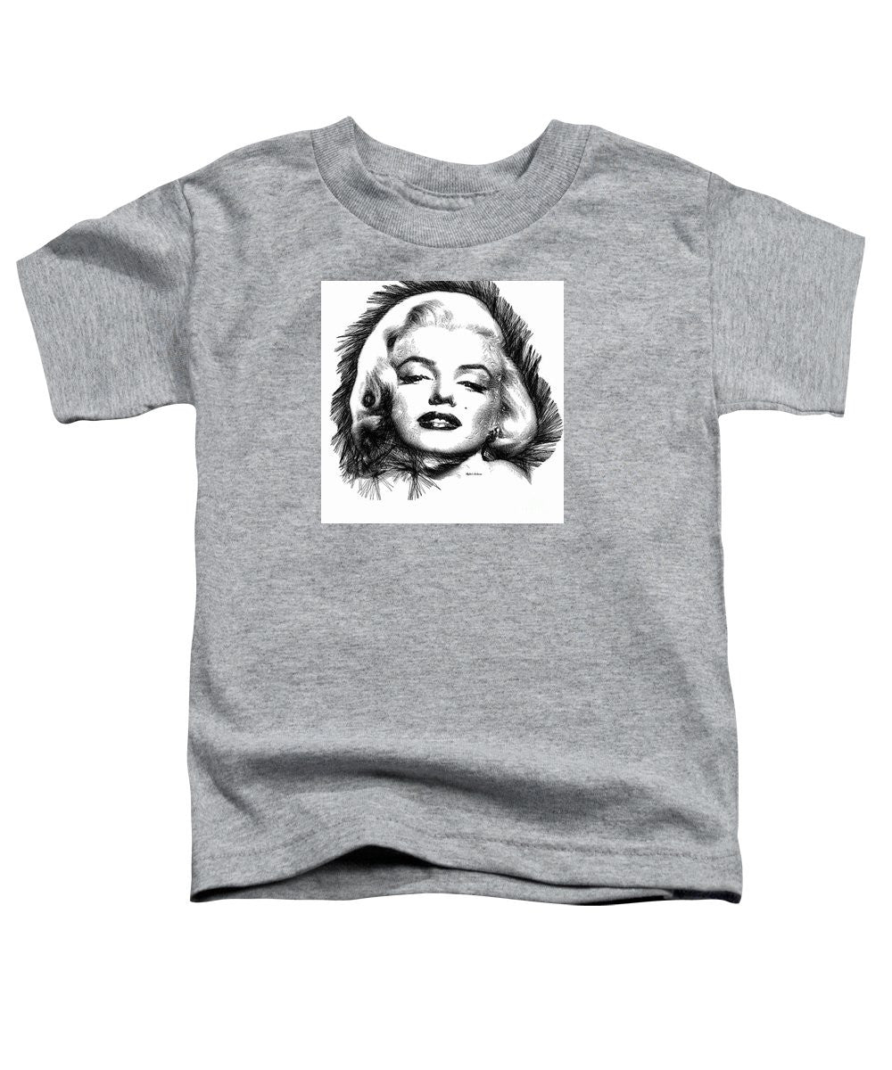 Toddler T-Shirt - Marilyn Monroe Sketch In Black And White 2