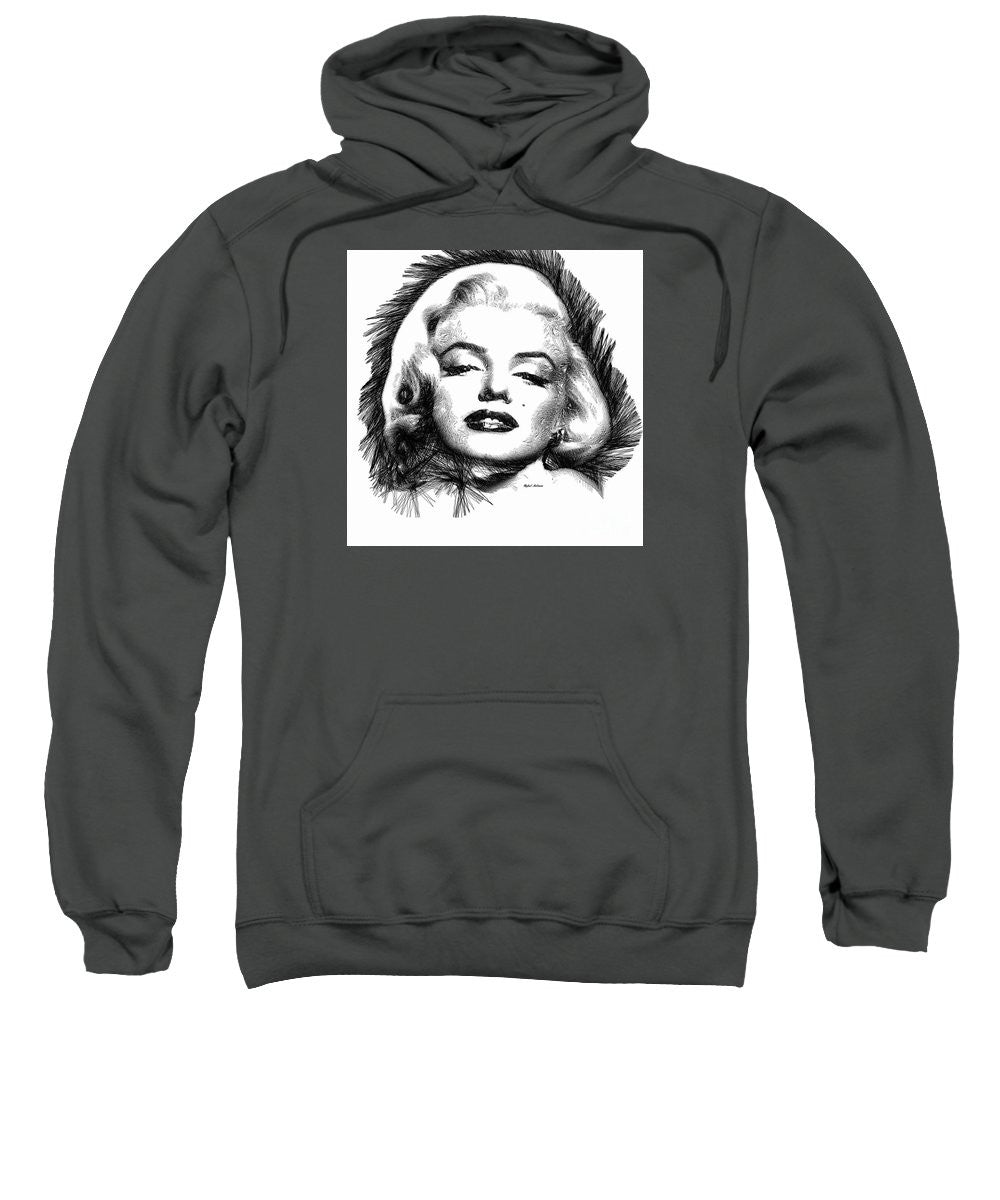 Sweat-shirt - Marilyn Monroe Sketch en noir et blanc 2