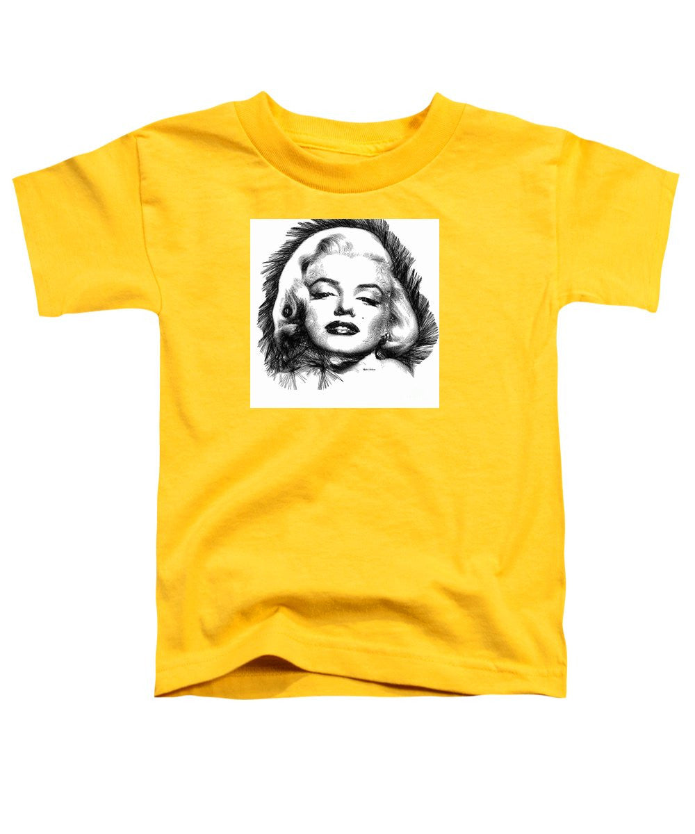 Toddler T-Shirt - Marilyn Monroe Sketch In Black And White 2