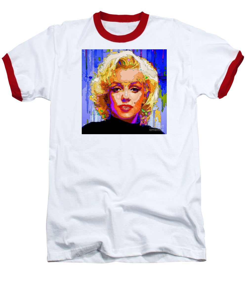 Baseball T-Shirt - Marilyn Monroe. Pop Art