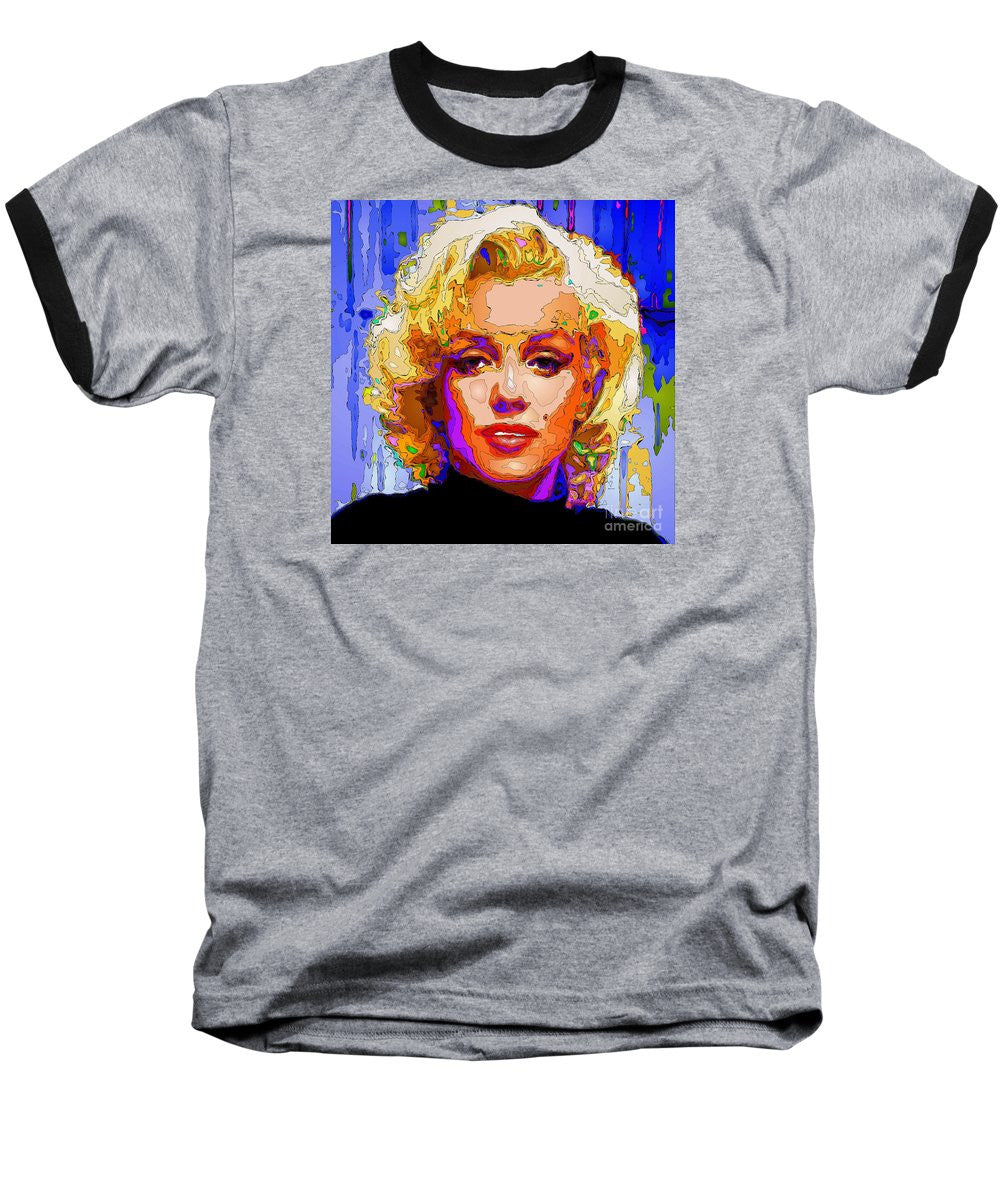 Baseball T-Shirt - Marilyn Monroe. Pop Art