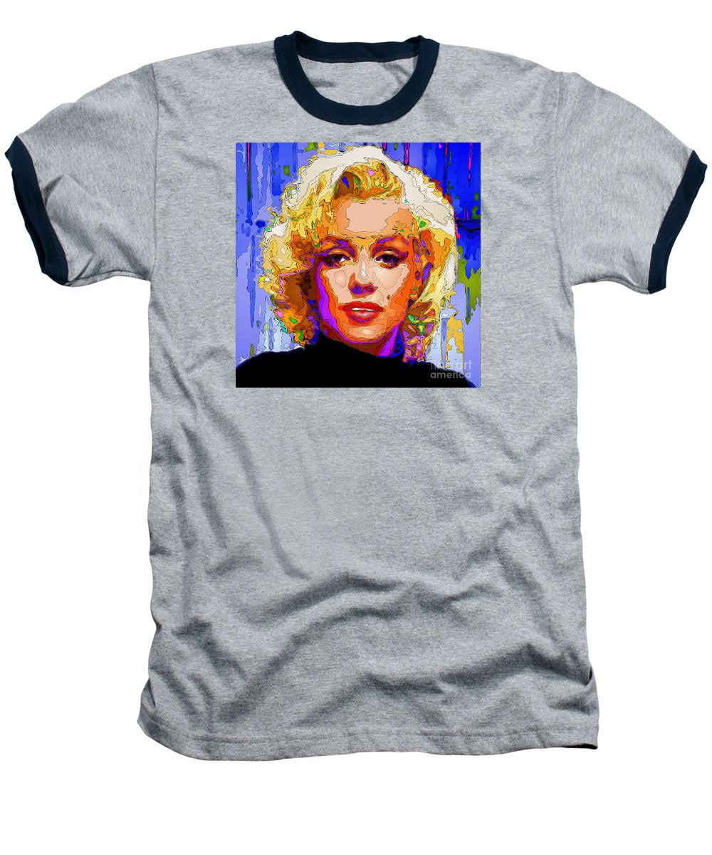 Baseball T-Shirt - Marilyn Monroe. Pop Art