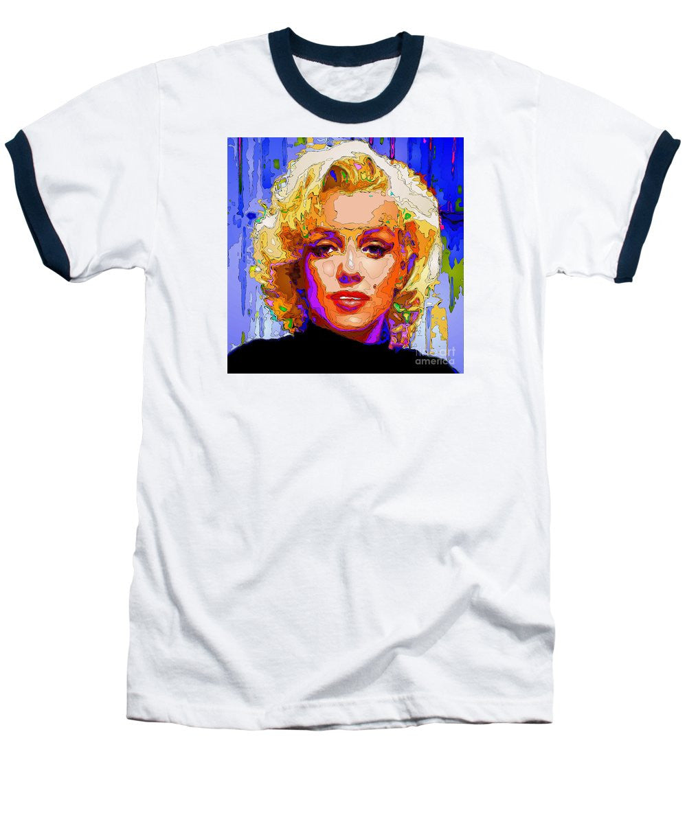 Baseball T-Shirt - Marilyn Monroe. Pop Art