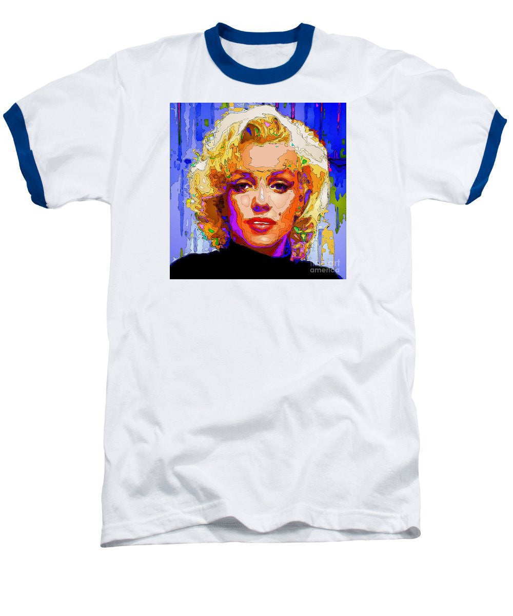 Baseball T-Shirt - Marilyn Monroe. Pop Art