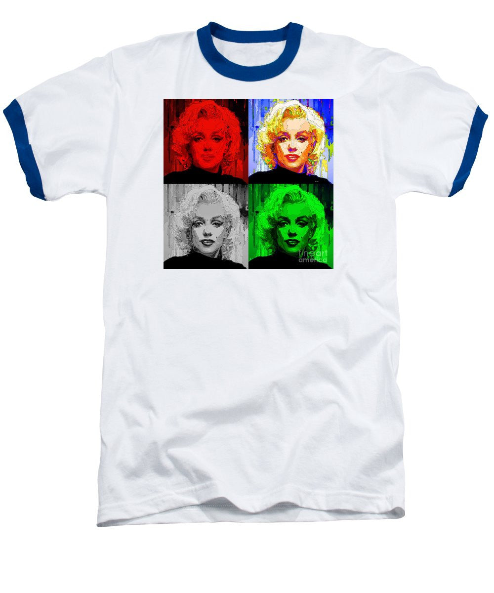 Baseball T-Shirt - Marilyn Monroe - Quad. Pop Art