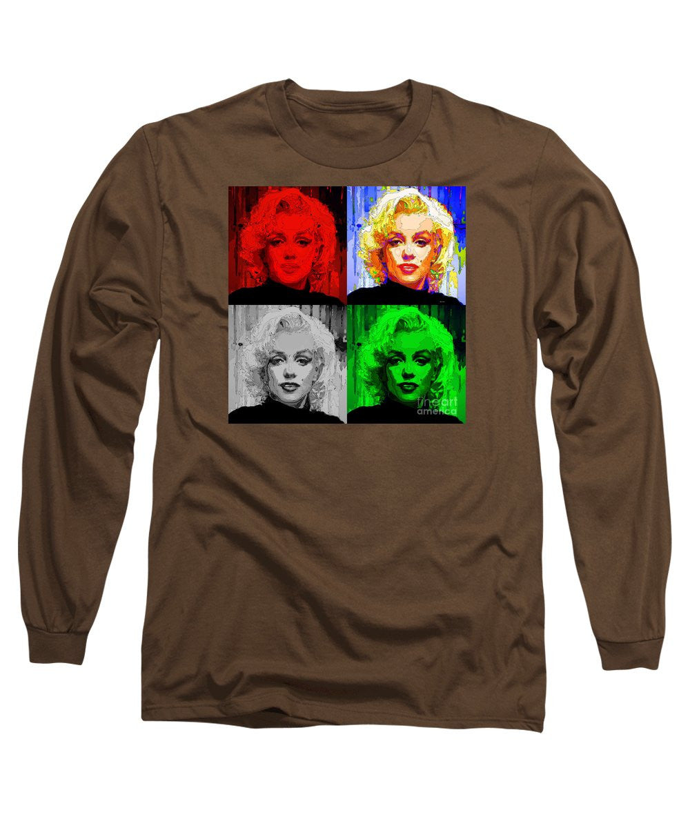 Long Sleeve T-Shirt - Marilyn Monroe - Quad. Pop Art