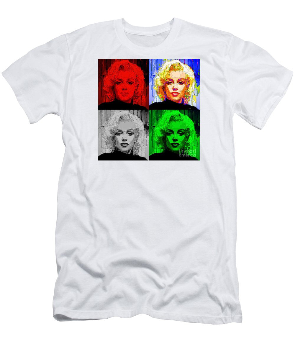Men's T-Shirt (Slim Fit) - Marilyn Monroe - Quad. Pop Art