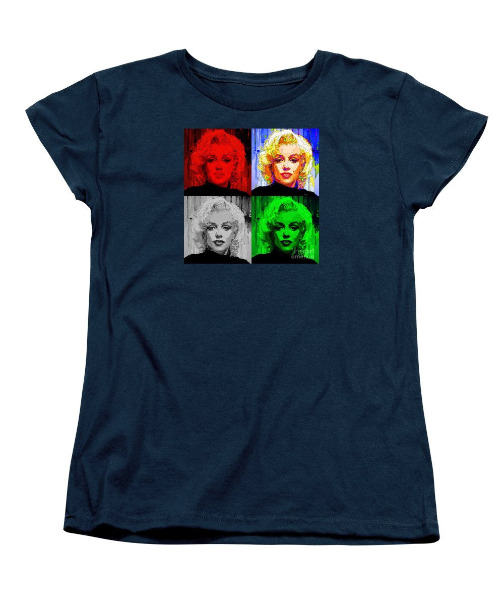 Women's T-Shirt (Standard Cut) - Marilyn Monroe - Quad. Pop Art