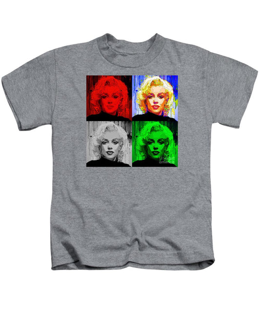 Kids T-Shirt - Marilyn Monroe - Quad. Pop Art