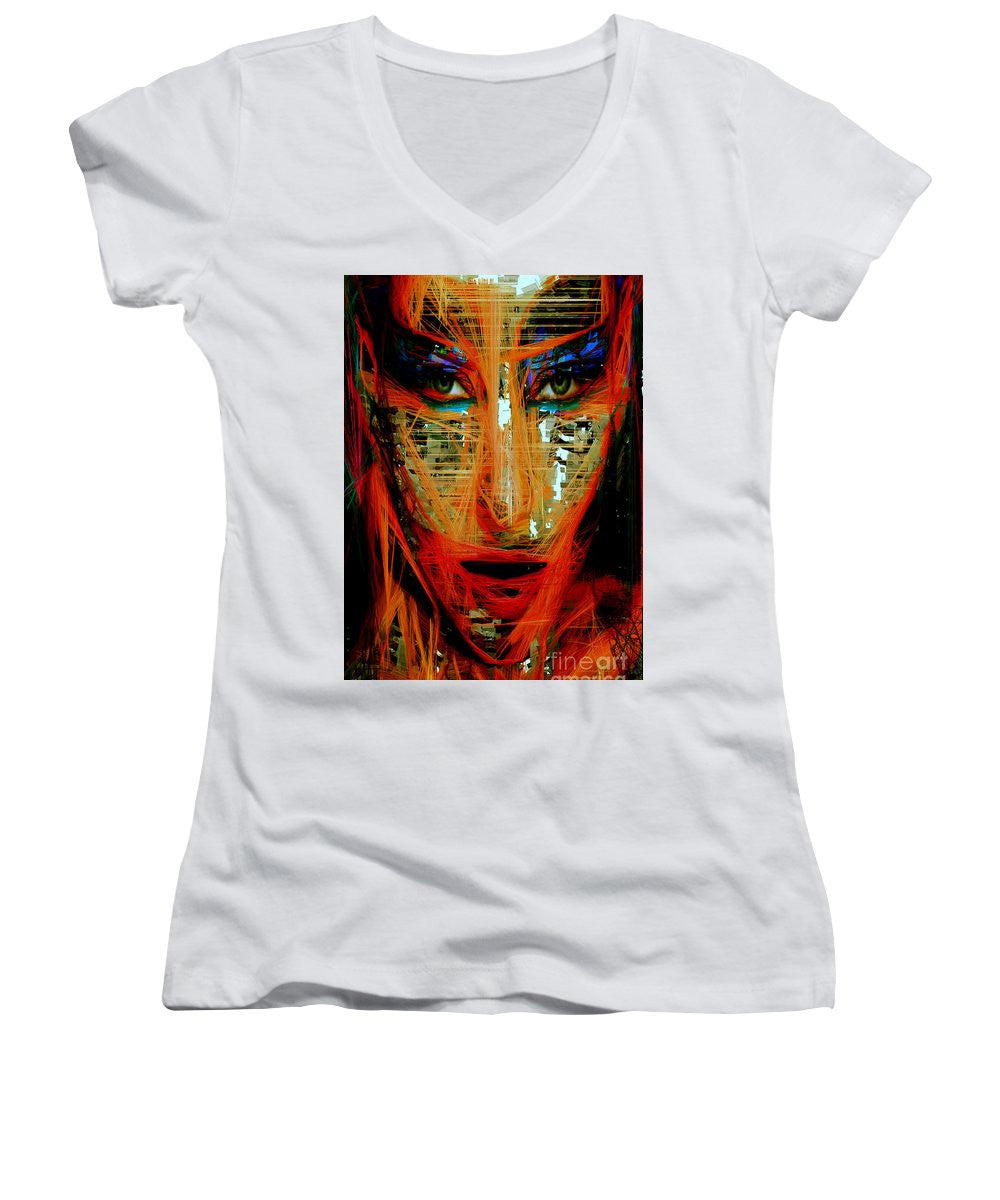Women's V-Neck T-Shirt (Junior Cut) - Masquerade 9576