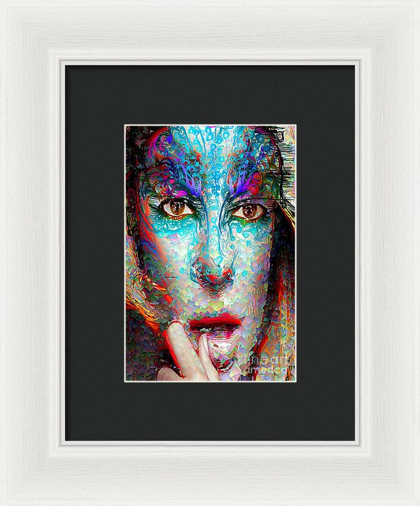 Framed Print - Masquerade In Blue