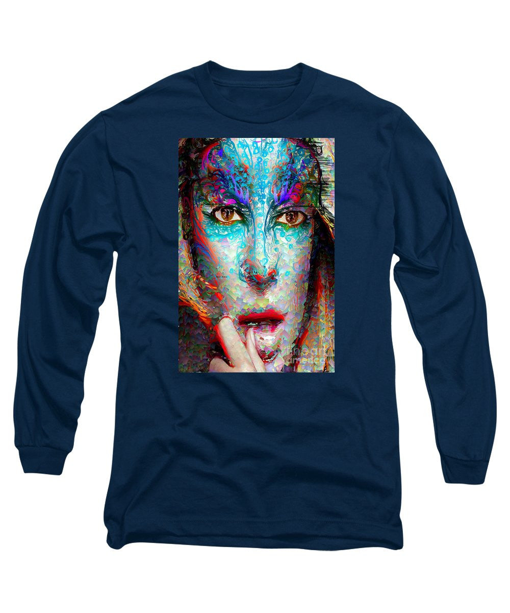 Long Sleeve T-Shirt - Masquerade In Blue