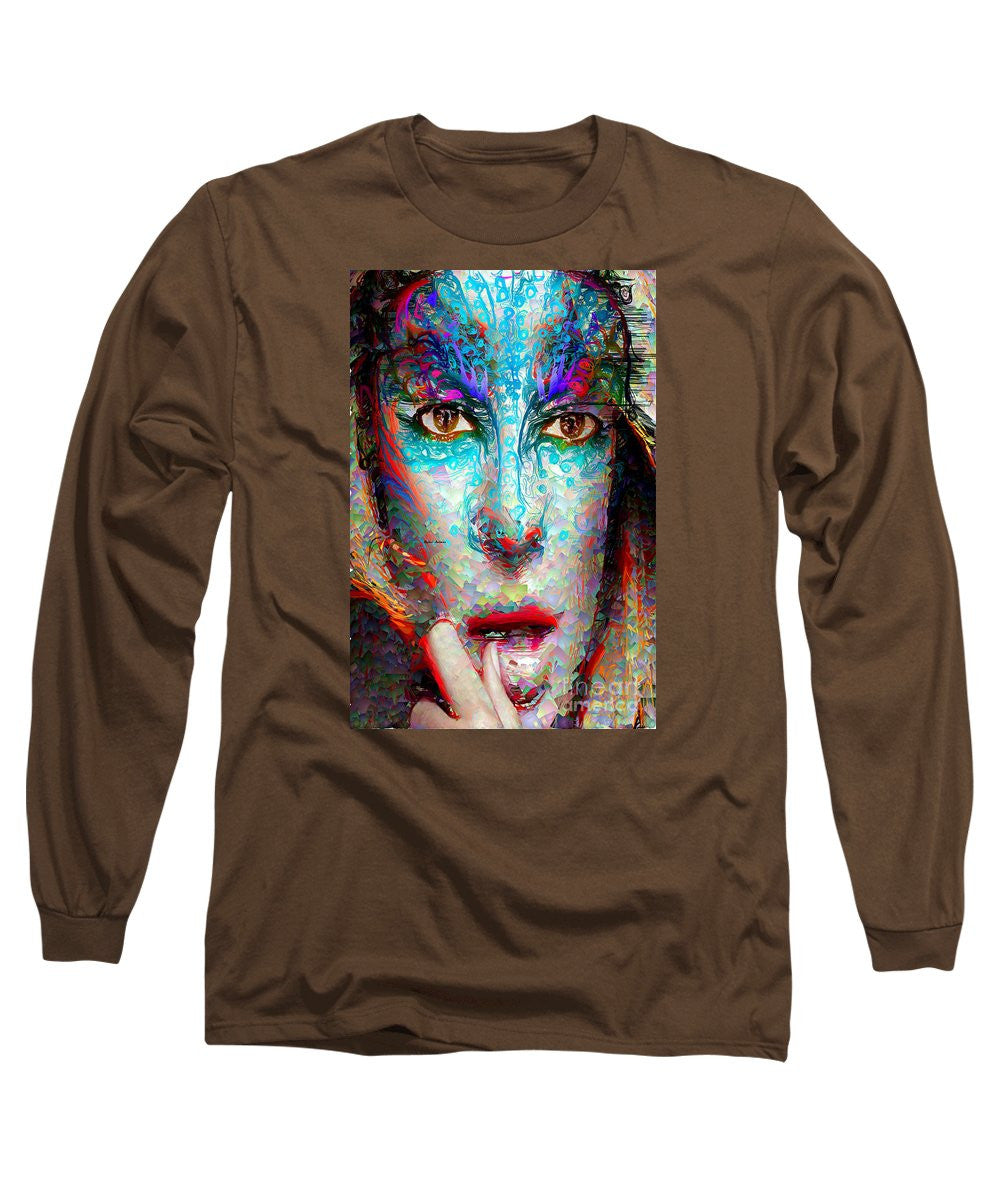 Long Sleeve T-Shirt - Masquerade In Blue