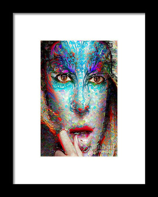 Framed Print - Masquerade In Blue