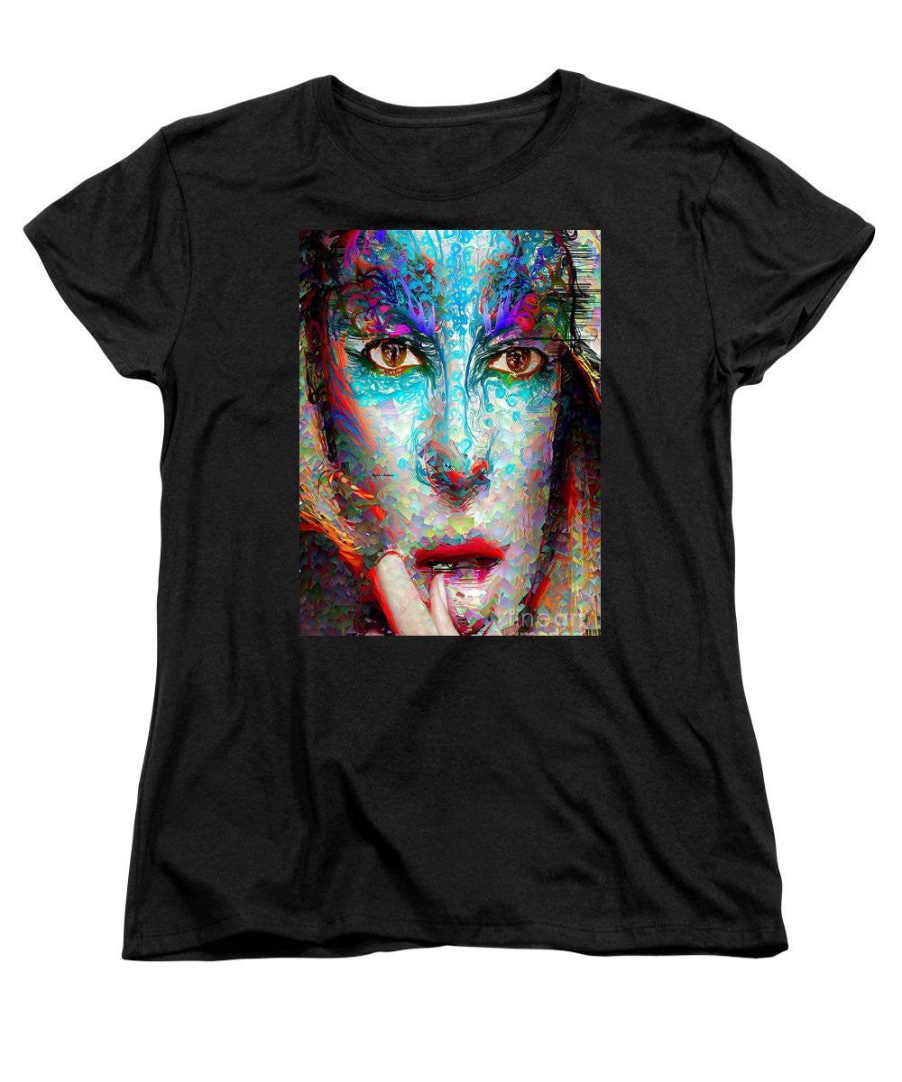 Women's T-Shirt (Standard Cut) - Masquerade In Blue