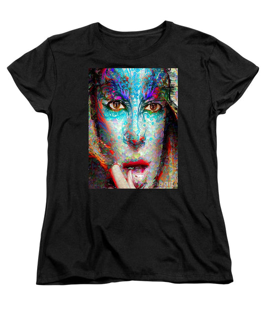 Women's T-Shirt (Standard Cut) - Masquerade In Blue