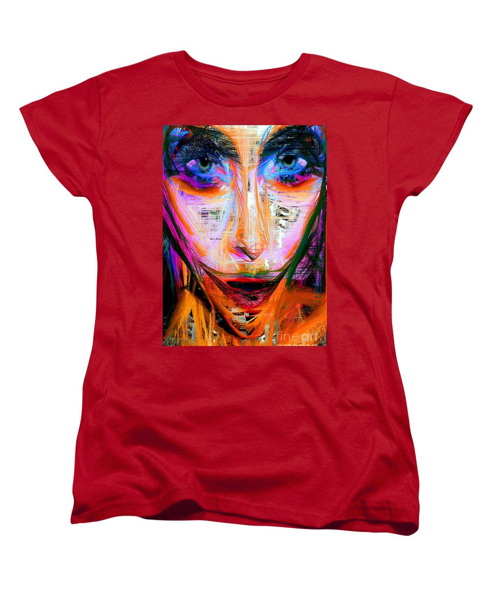 T-shirt pour femme (coupe standard) - Mascarade en rose