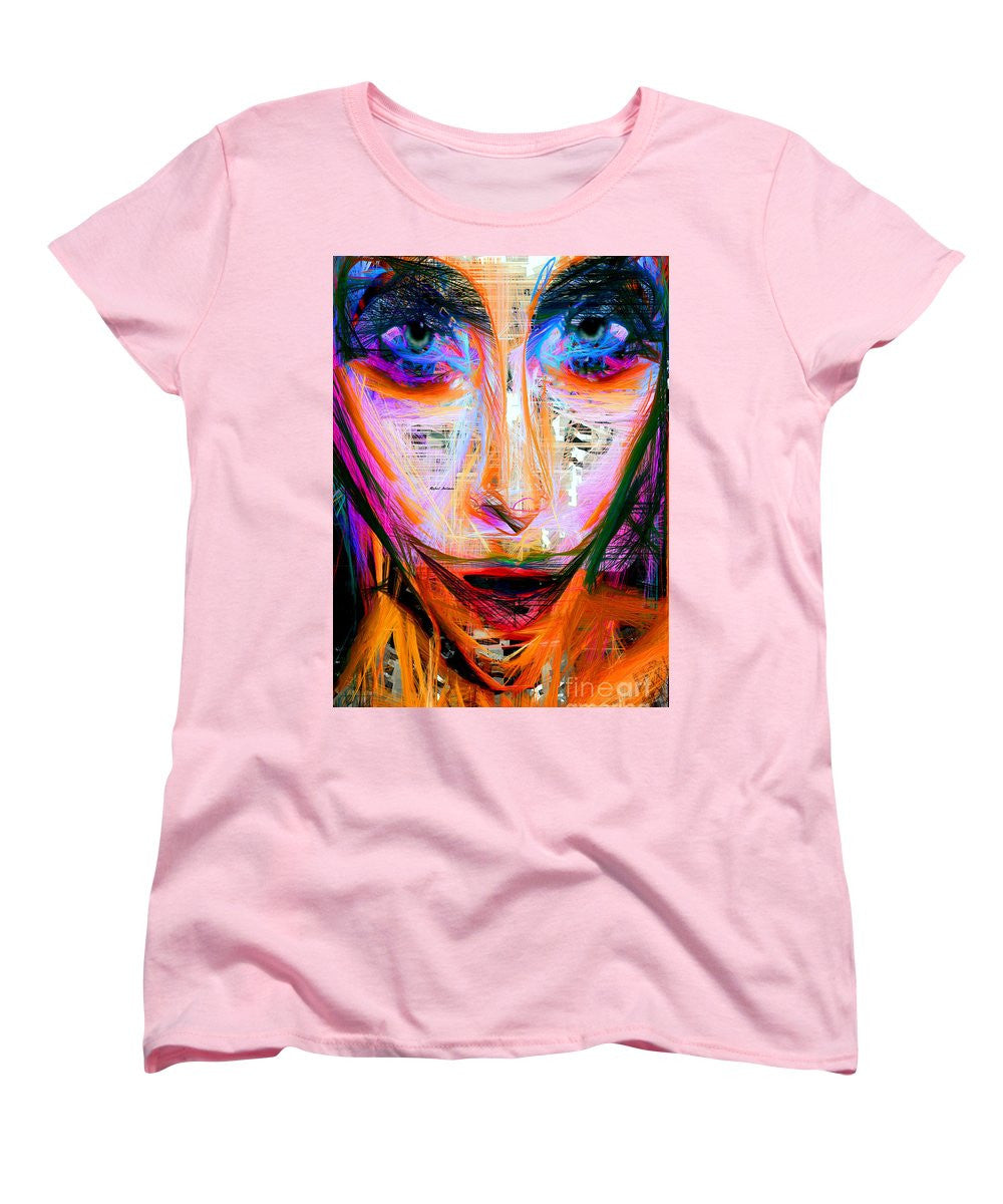 T-shirt pour femme (coupe standard) - Mascarade en rose