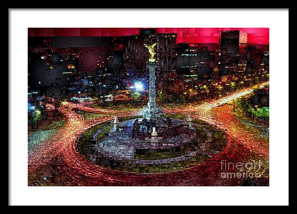 Framed Print - Mexico City D.f At Night