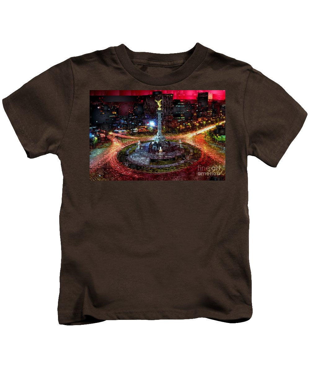 Kids T-Shirt - Mexico City D.f At Night