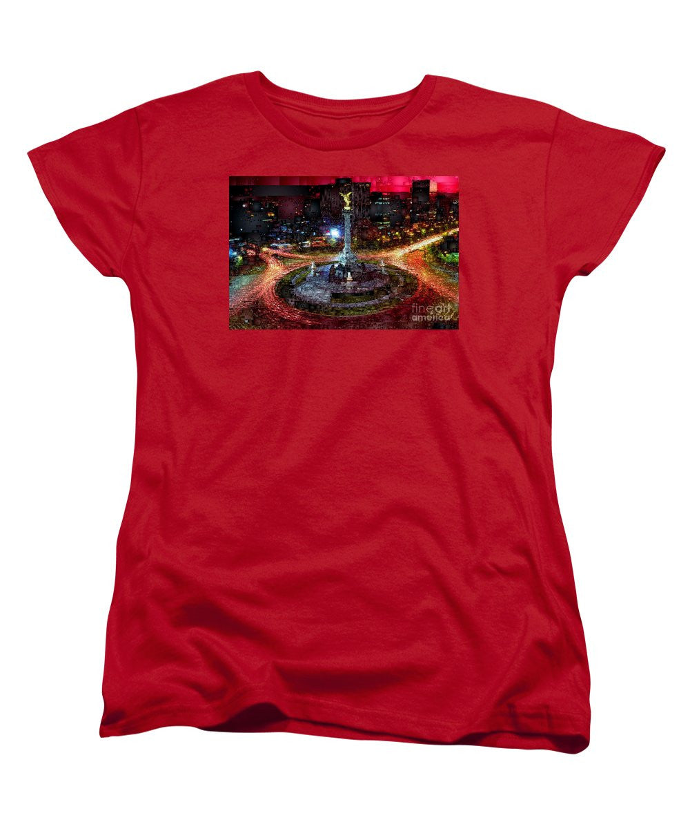 T-shirt pour femme (coupe standard) - Mexico City Df At Night