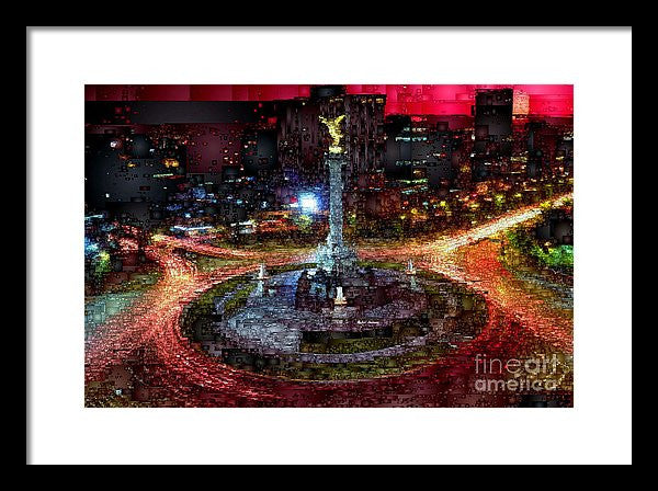 Framed Print - Mexico City D.f At Night