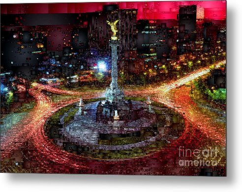 Metal Print - Mexico City D.f At Night