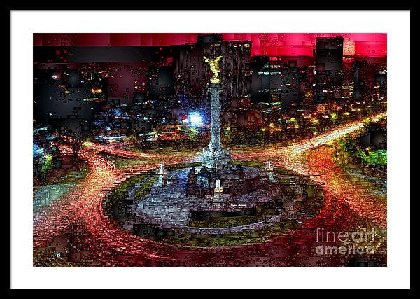 Framed Print - Mexico City D.f At Night