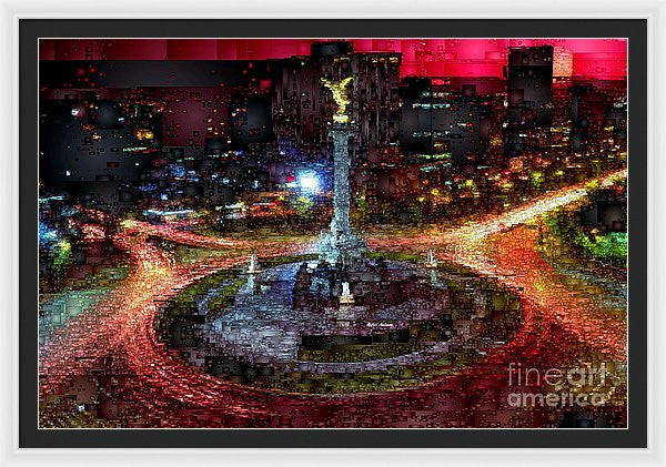 Framed Print - Mexico City D.f At Night