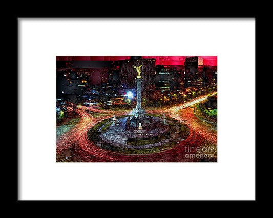 Framed Print - Mexico City D.f At Night