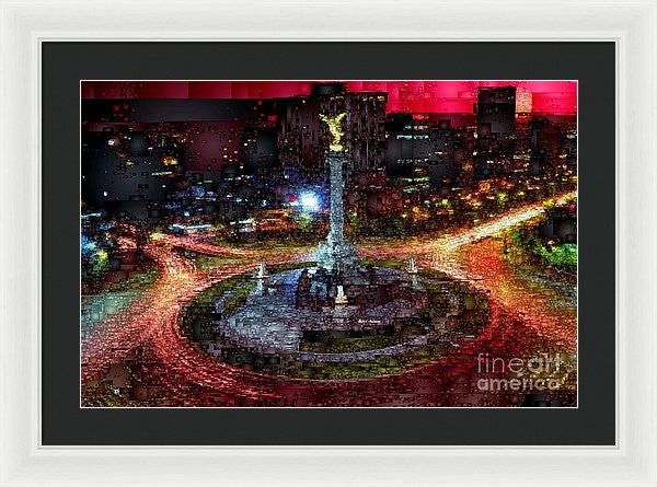 Framed Print - Mexico City D.f At Night