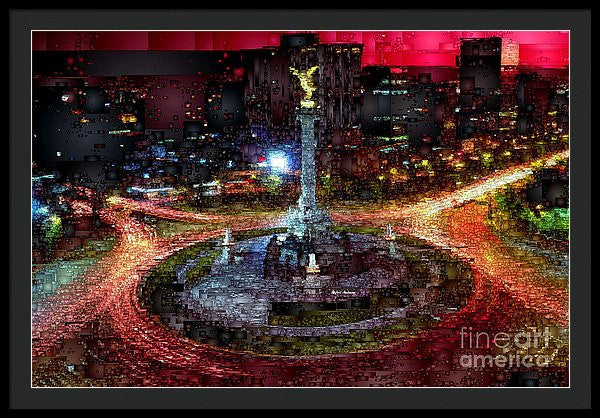 Framed Print - Mexico City D.f At Night