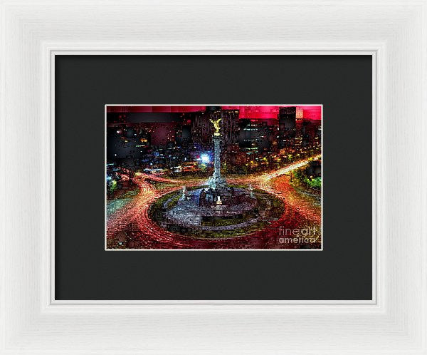 Framed Print - Mexico City D.f At Night