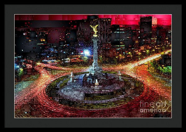 Framed Print - Mexico City D.f At Night