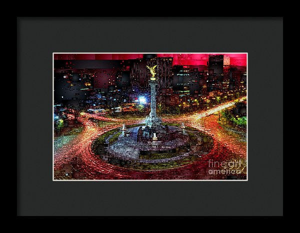 Framed Print - Mexico City D.f At Night