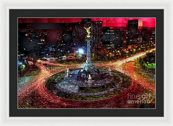 Framed Print - Mexico City D.f At Night